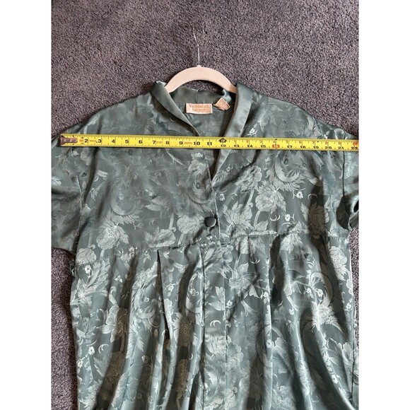 Victoria's Secret Gold Label Satin Sleep Shirt/Dress - Sage Green - size S/P - Picture 5 of 13